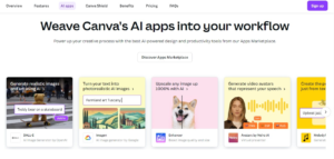 Canva with AI Features