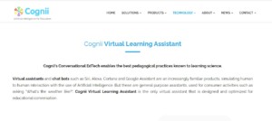 Cognii Virtual Learning Assistant